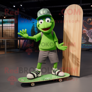 Green Skateboard mascotte...