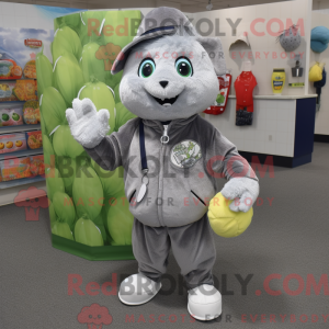 Mascot character of a Gray...