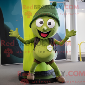 Mascot character of a Olive...