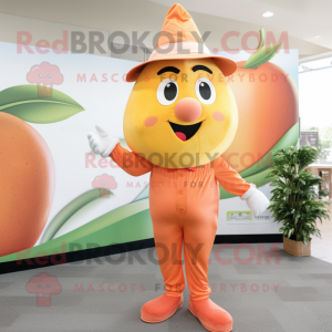 Peach Mango maskot kostym...