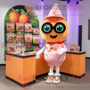 Mascot character of a Peach...
