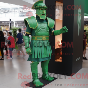 Mascot character of a Green...
