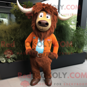 Mascot character of a Rust...