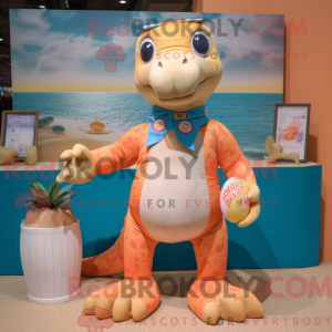 Mascot character of a Peach...