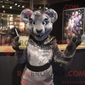 Mascot character of a Gray...