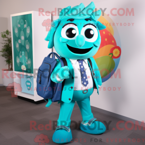 Postava maskota Teal Candy...