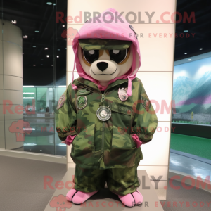 Mascot character of a Pink...