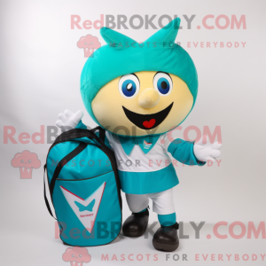Maskotfigur af en Teal...