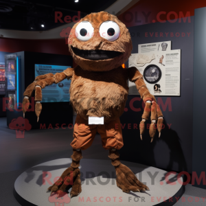 Mascot character of a Brown...