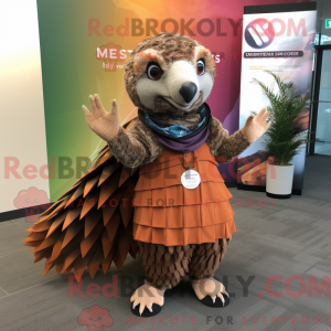 Mascot character of a Rust...