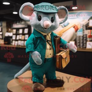 Mascot character of a Teal...