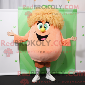 Mascot character of a Peach...