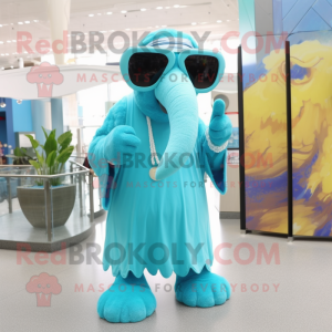 Cyan Mammoth mascotte...