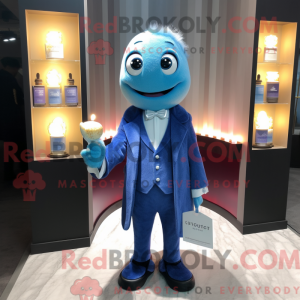 Mascot character of a Blue...