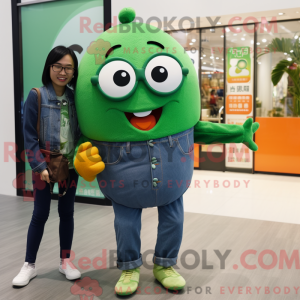 Mascot character of a Green...