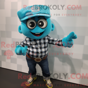Postava maskota tyrkysových...