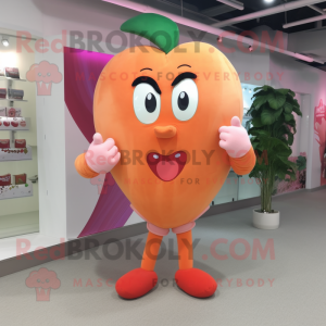 Peach Heart maskot kostume...