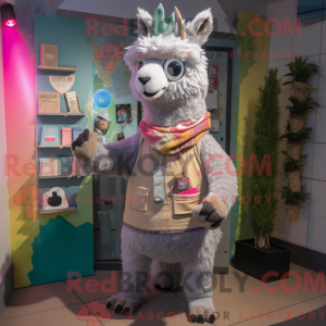Mascot character of a Gray...