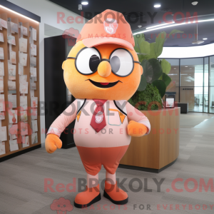Mascot character of a Peach...