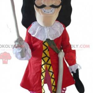 Mascot Captain Hook villain character in Peter Pan -