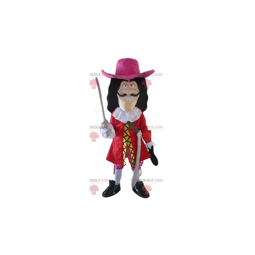Mascot Captain Hook schurk personage in Peter Pan -