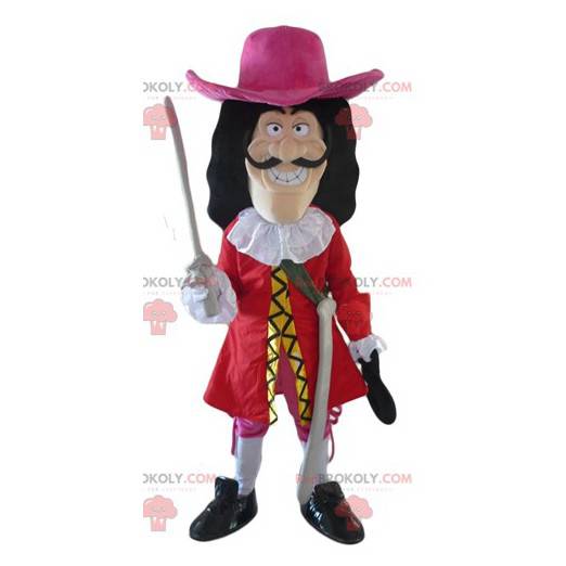 Mascot Captain Hook schurk personage in Peter Pan -