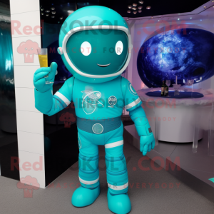 Cyan Astronaut mascotte...