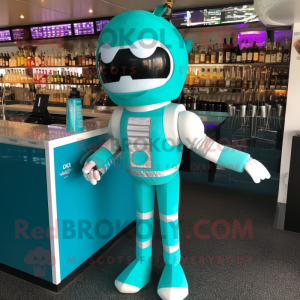 Cyan Astronaut mascotte...