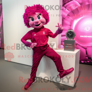 Mascot karakter van magenta...