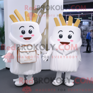 Mascot character of a White...