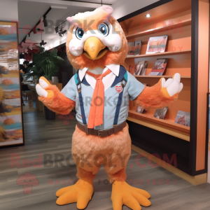 Peach Eagle maskot kostume...