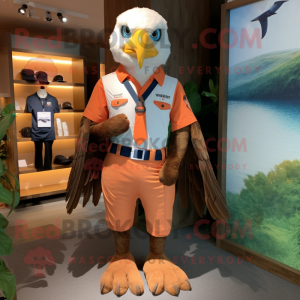 Peach Eagle maskot kostume...