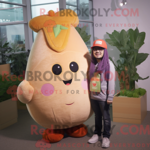 Mascot character of a Peach...