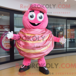 Mascot character of a Pink...