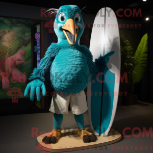 Mascot character of a Cyan...
