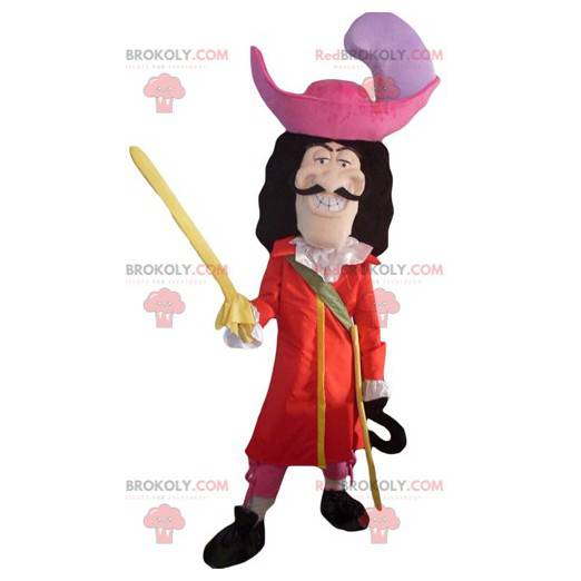 Mascot Captain Hook schurk personage in Peter Pan -