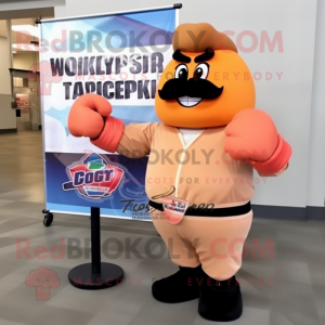 Peach Boxing Glove mascotte...