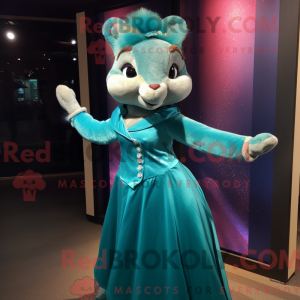 Mascot character of a Teal...