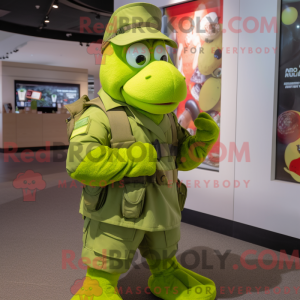 Mascot character of a Lime...