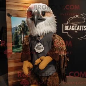 Mascot character of a Brown...
