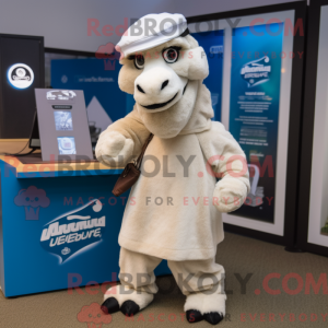 Mascot character of a White...
