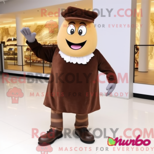 Mascot character of a Brown...