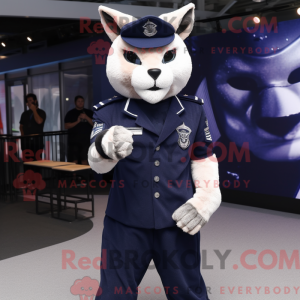 Mascot character of a Navy...
