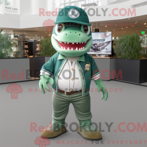 Mascot character of a Green...