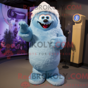 Mascot character of a Blue...