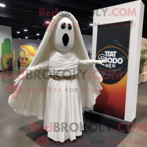 Mascot character of a White...