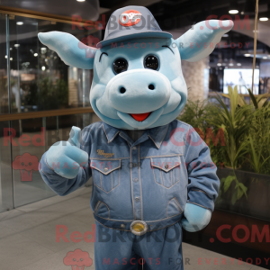 Postava maskota Sky Blue...