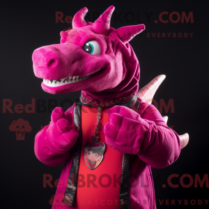 Máscara de cor magenta...