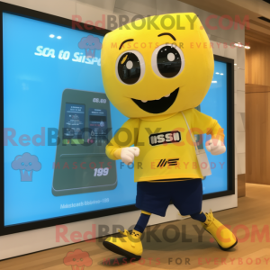 Postava maskota žluté...