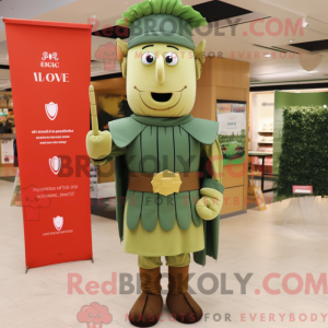 Mascot character of a Olive...